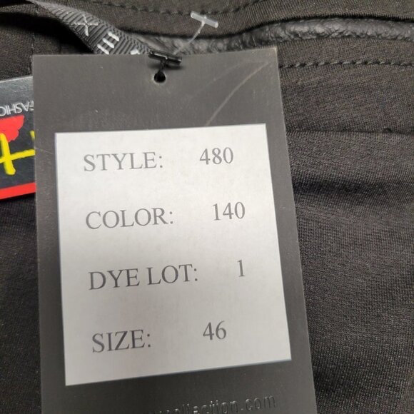 Black Dress Pants -NEW- Formal Straight Cut Pants - Sizes 38,40,42,44,46  48 - Picture 12 of 13